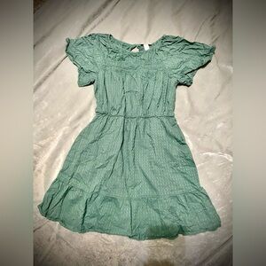 Cat & Jack Green Casual Kids Dress